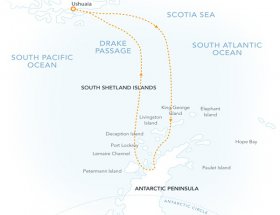 クリスマス：南極半島クルーズ11日間