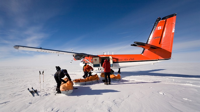 飛行機／南極旅行